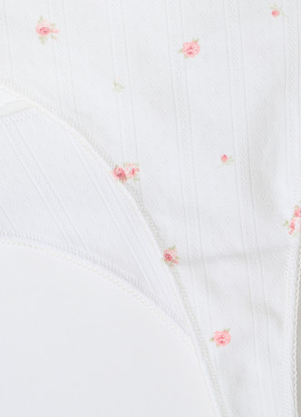 Трусы-танга из трикотажа пуантель с принтом, 2 шт.