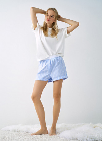 Пижамная футболка оверсайз