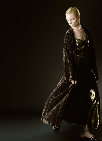 Бархатное кимоно с поясом