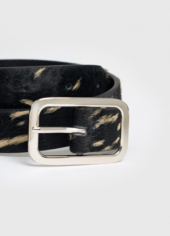 Ремень из натуральной кожи с ворсом