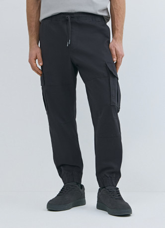 Джоггеры из твила с карго-карманами