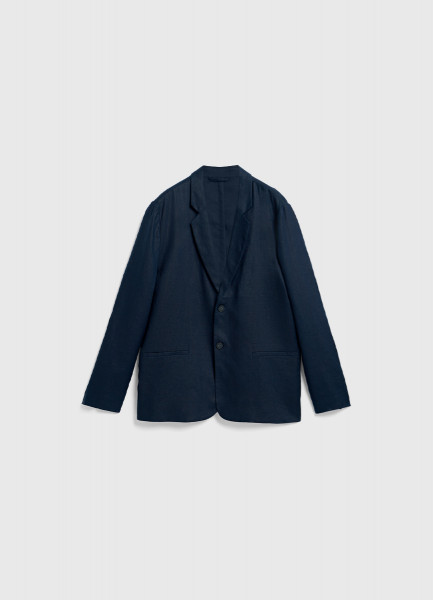 Льняной пиджак, Синий O`Stin MB46A1O02-68, размер 48 - фото 8