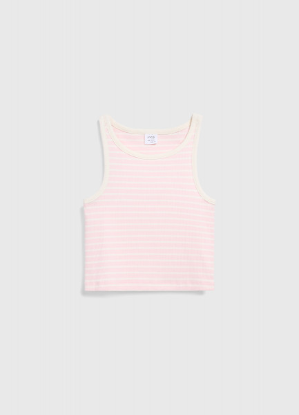 

Майка в полоску для девочек, Розовый