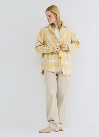 Рубашка в клетку из хлопка