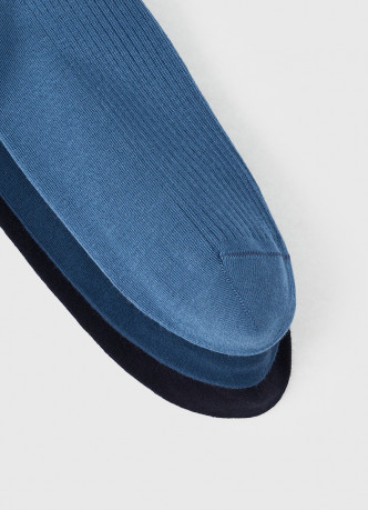 Высокие носки в рубчик, 3 пары