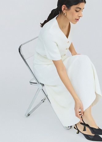 Вязаная юбка миди А-силуэта