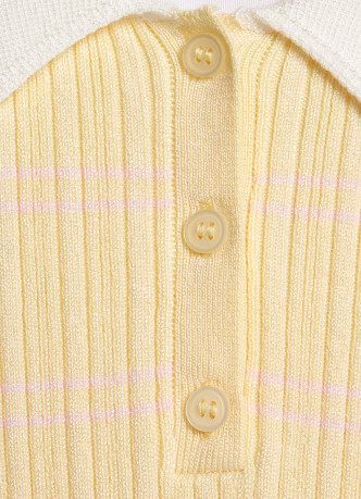 Вязаный джемпер с коротким рукавом для девочек