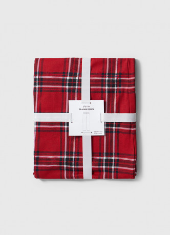 Брюки пижамные в клетку для мальчиков