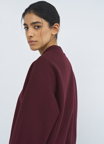 Бомбер из пальтовой ткани