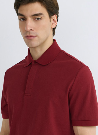 Поло из двуцветного пике