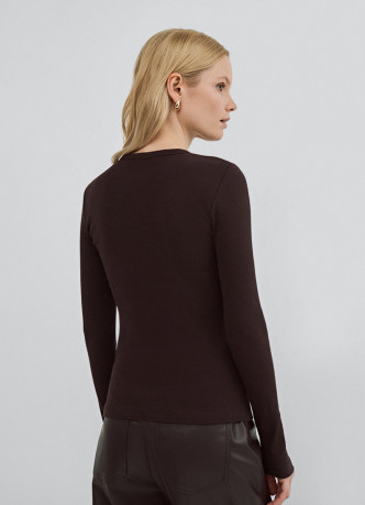 Лонгслив в рубчик