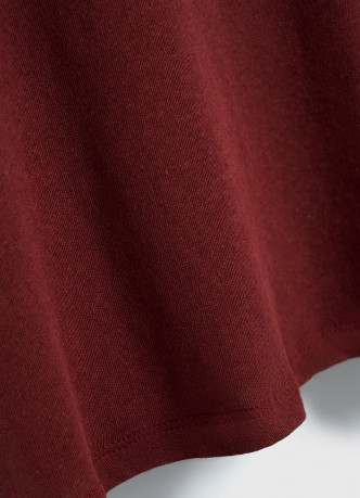 Футболка с круглым вырезом изо льна и хлопка