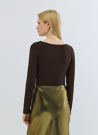 Боди с длинным рукавом