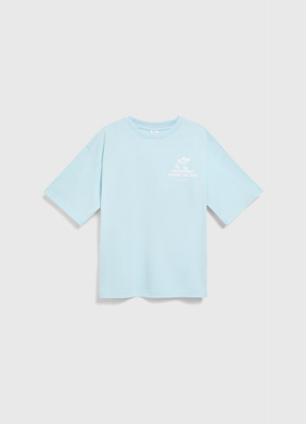 Футболка с принтом для девочек Зеленый 1399₽