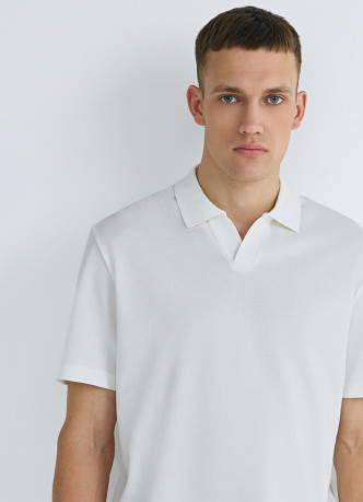 Поло из шелковистого пике