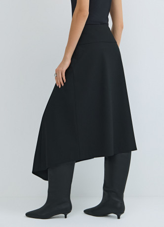 Асимметричная юбка миди