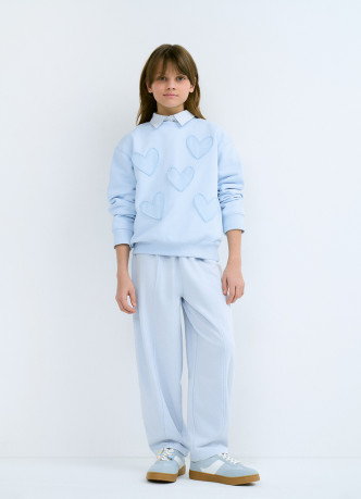 Свитшот с аппликацией для девочек