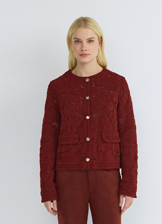 Кардиган кроше