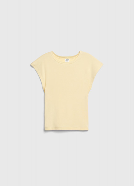 Футболка в рубчик для девочек, Желтый