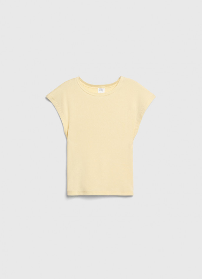 Футболка в рубчик для девочек