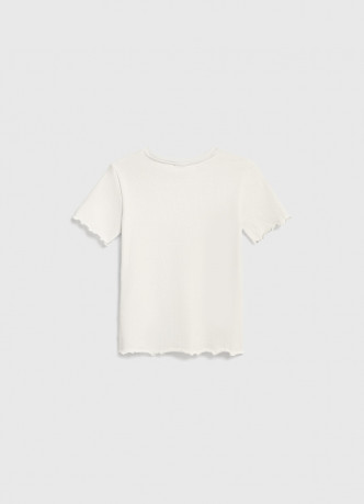 Футболка в рубчик для девочек