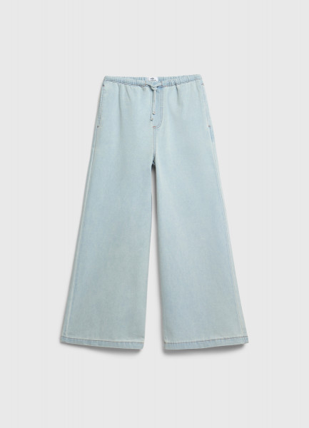 

Джинсы Wide leg для девочек, Голубой