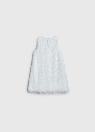 Фактурное платье мини для девочек