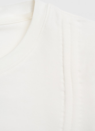 Футболка с драпировкой и завязками для девочек