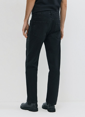 Джинсы Straight с накатом