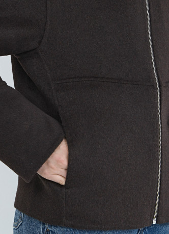 Бомбер из пальтовой ткани