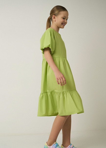 Платье для девочек, Зеленый O`Stin GR4694O02-G2, размер 146
