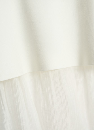 Двуслойная юбка с полупрозрачным подолом