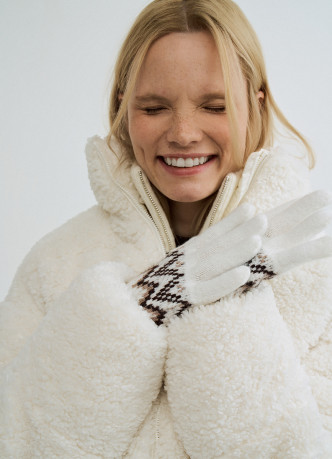 Перчатки с шерстью альпака