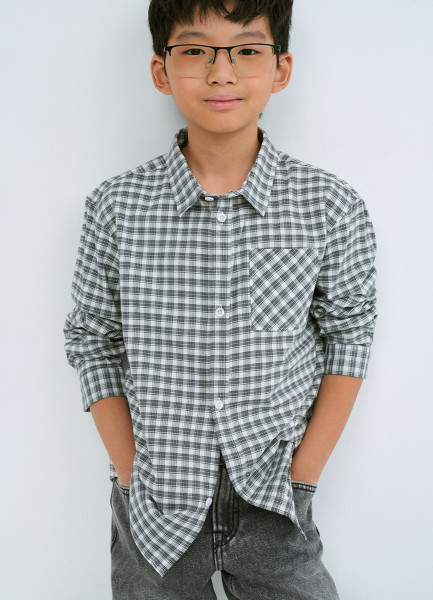 

Рубашка для мальчиков, Серый