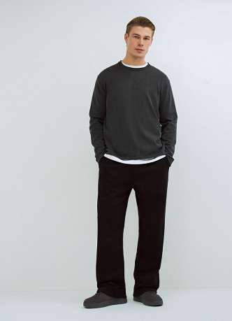 Джемпер с эффектом стирки