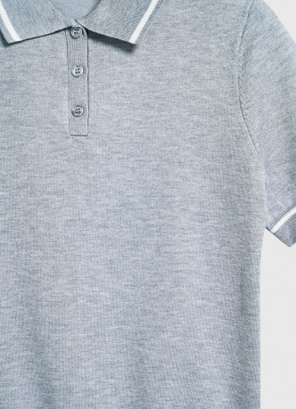 Базовый джемпер поло с коротким рукавом