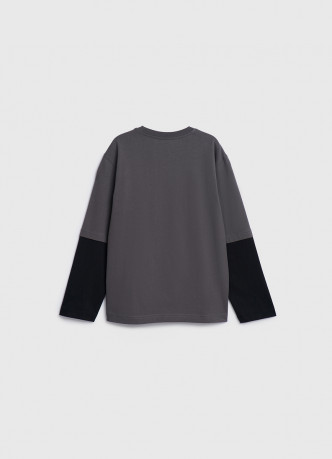 Лонгслив с двойным рукавом для мальчиков