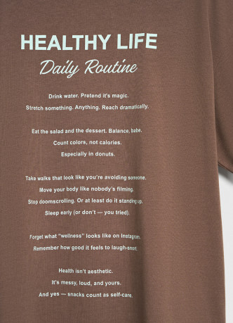 Футболка оверсайз с принтом