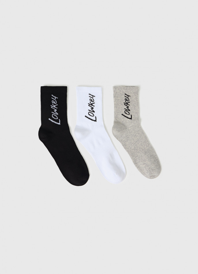 Высокие носки с рисунком для мальчиков, 3 пары