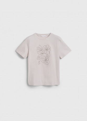 Футболка с цветочным декором