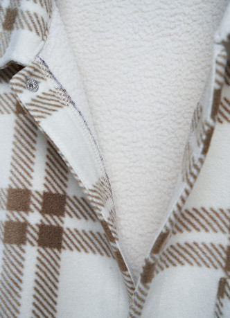 Утеплённая флисовая куртка-рубашка