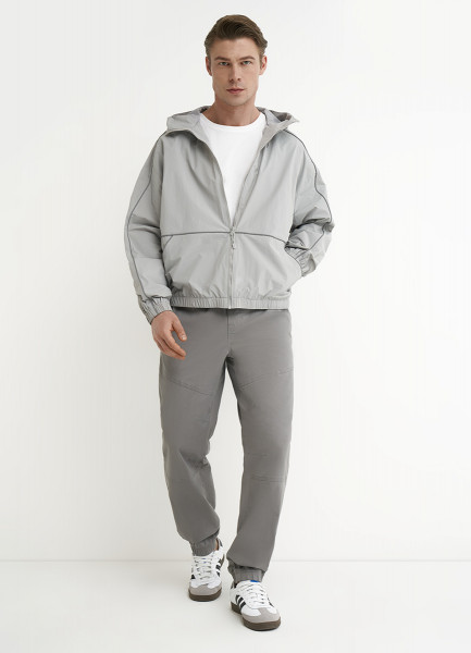 

Ветровка со светоотражающими вставками, Серый