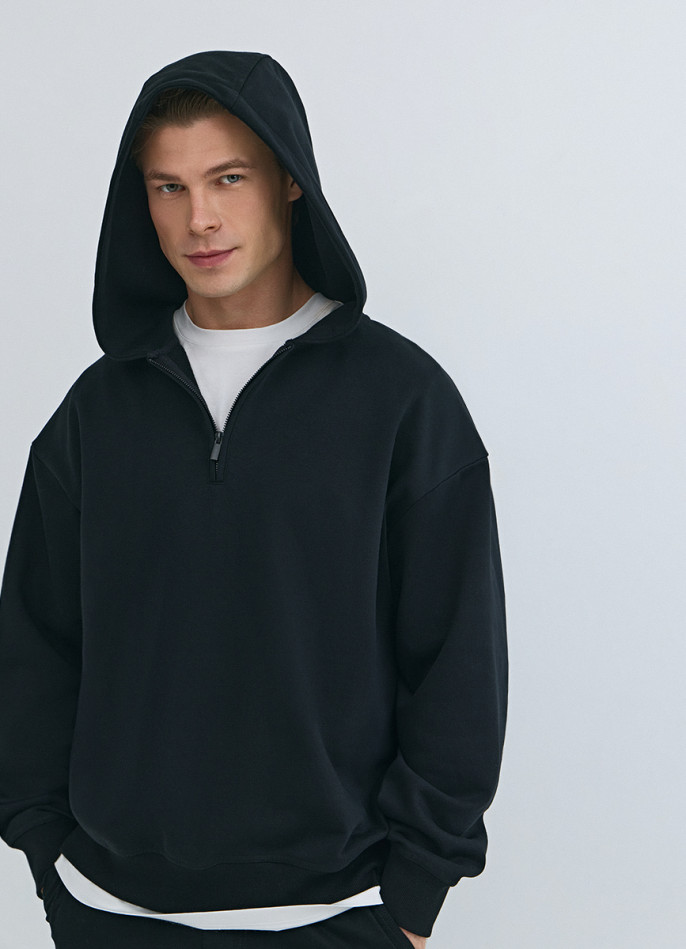 Толстовка с капюшоном на молнии