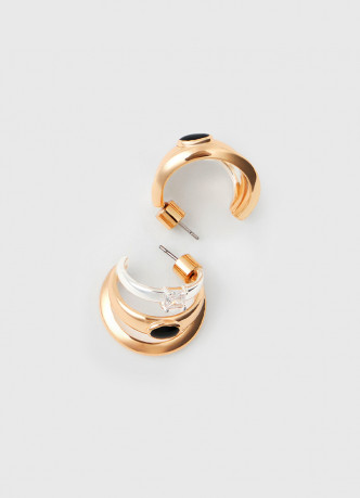 Серьги в виде колец O'STIN x Яндекс Книги