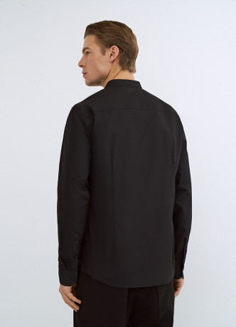 Рубашка c воротником мао