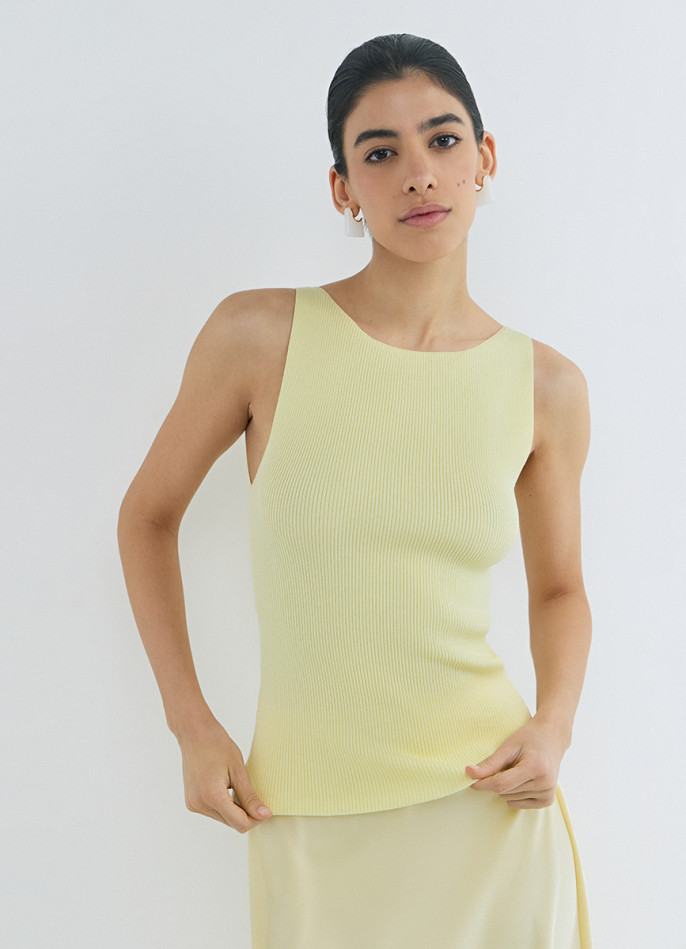 Майка в рубчик