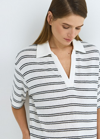 Трикотажное поло из вискозы