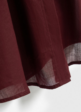 Полупрозрачная рубашка из хлопка и рами