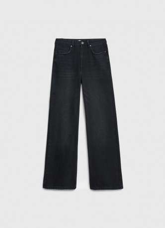 Широкие джинсы с высокой посадкой