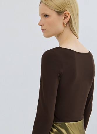 Боди с длинным рукавом